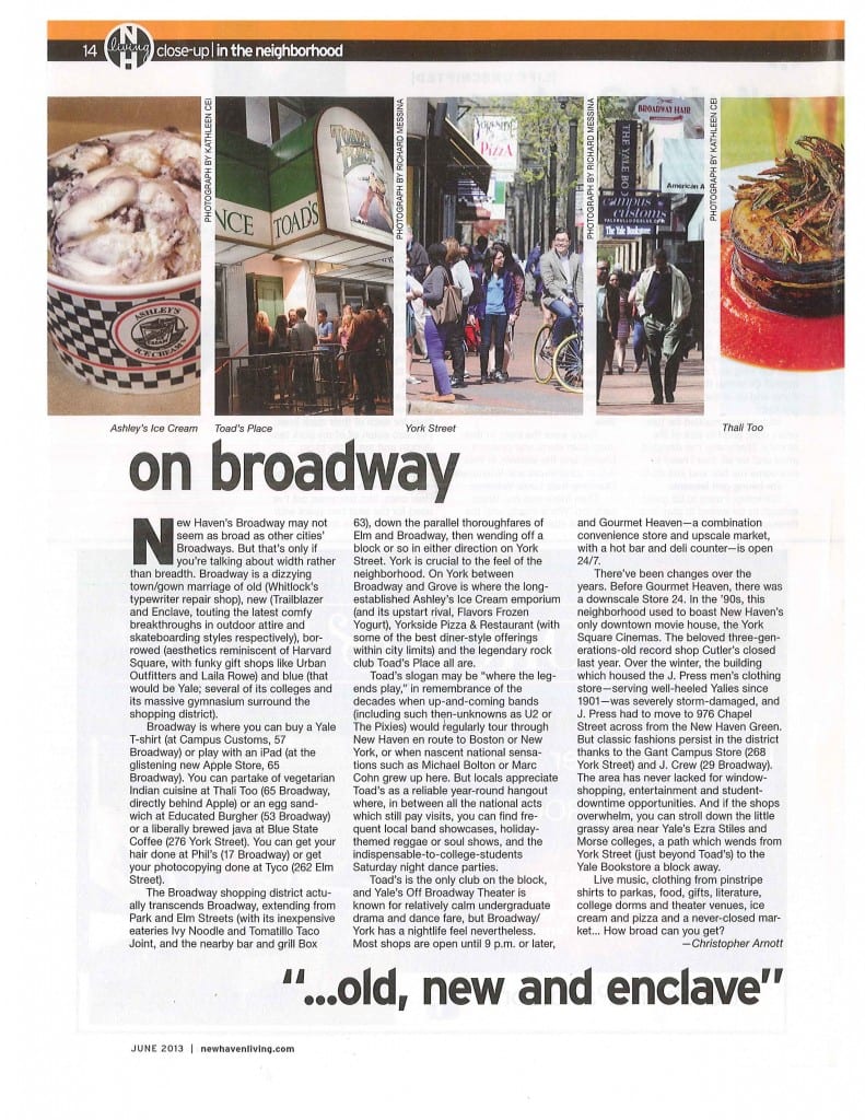 On Broadway- New Haven Living